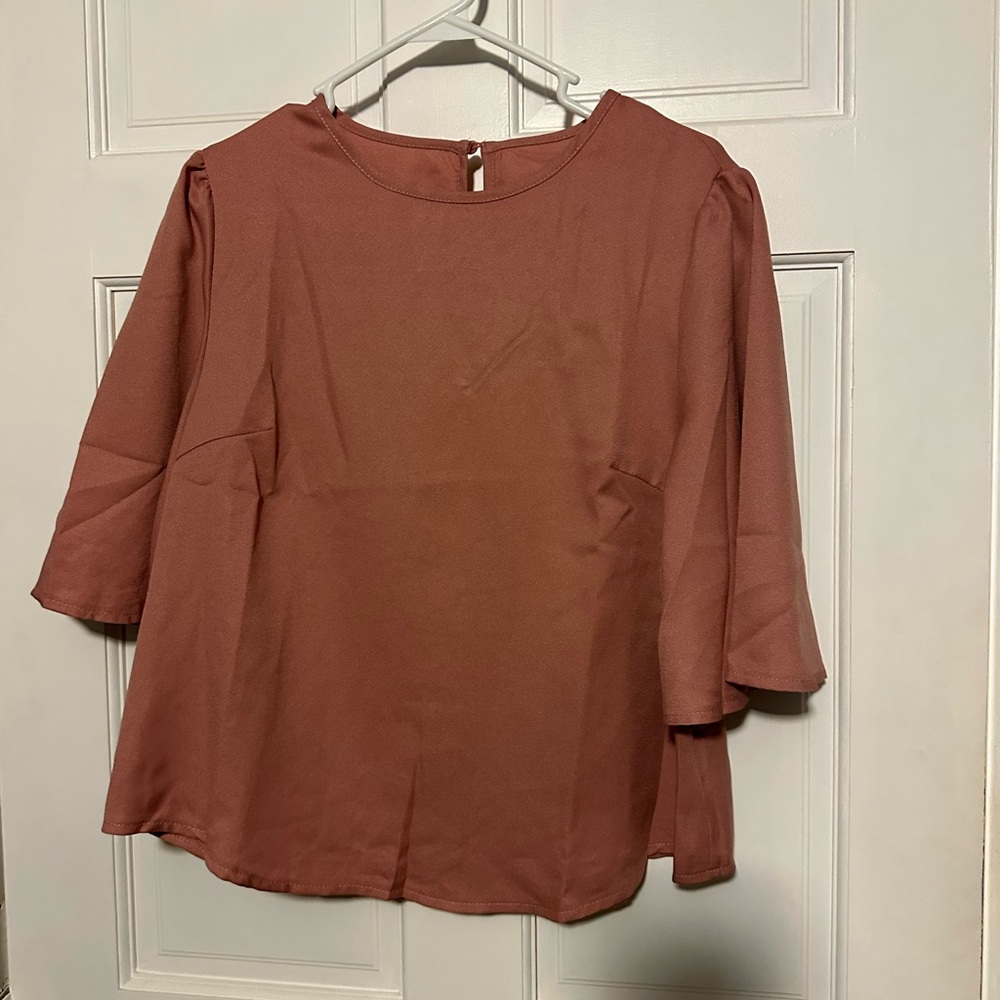 Women's Blouse in Warm Rust